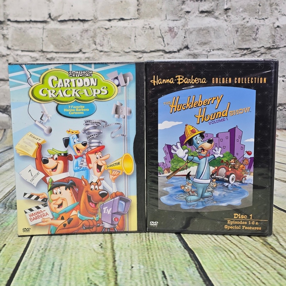 Hanna-Barbera Cartoon Crack-Ups Huckleberry Hound DVD Bundle New Sealed Retro TV